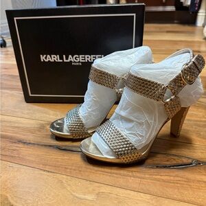Karl Lagerfeld Metallic Women's Heels